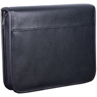 WEDO Collegemappe, DIN A5, aus Kunstleder, schwarz