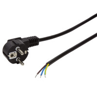 LogiLink Schutzkontakt-Stromkabel mit offenem...