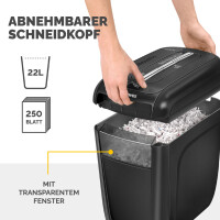 Fellowes Aktenvernichter Powershred 60Cs, schwarz,Partikel
