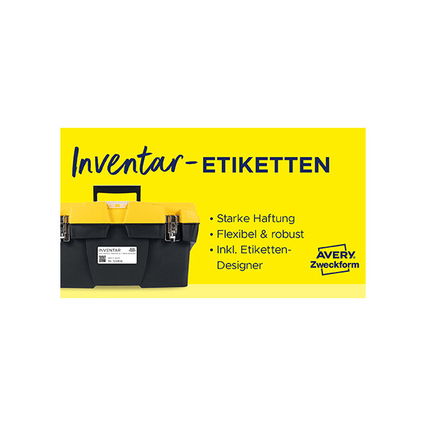 AVERY Zweckform Typenschild-Etiketten, 105 x 148 mm, silber