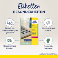 AVERY Zweckform Typenschild-Etiketten, 105 x 148 mm, silber