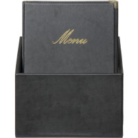 Securit Speisekarten-Mappe CLASSIC, A4, schwarz, 20er Box