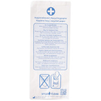 HYGOSTAR Papier-Hygienebeutel, bedruckt, weiß