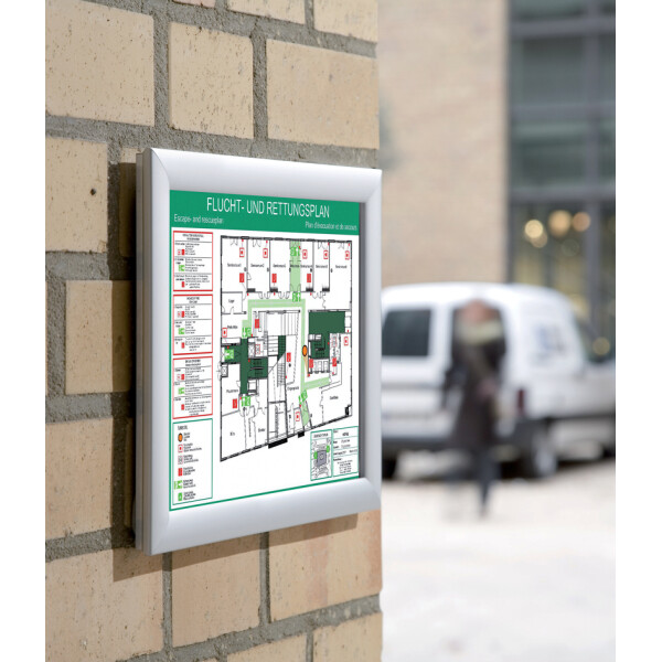 FRANKEN Plakatrahmen Security, feuerfest, DIN A3