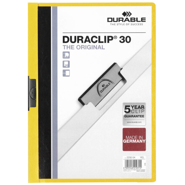 DURABLE Klemmhefter DURACLIP ORIGINAL 30, DIN A4, orange