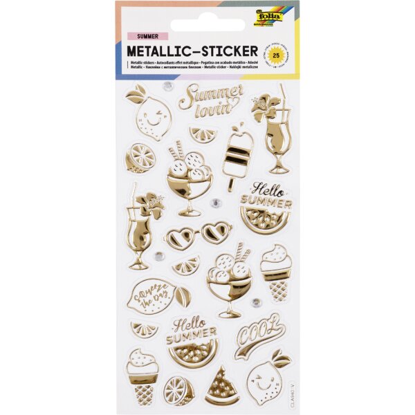 folia Metallic-Sticker Summer Loving, Blattformat: 95x175 mm