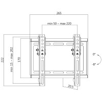 LogiLink TV-Wandhalterung, neigbar, für 58,42 -...
