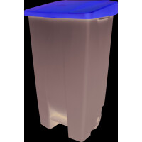 helit Tret-Abfalleimer "the step chief", 120 Liter, schwarz