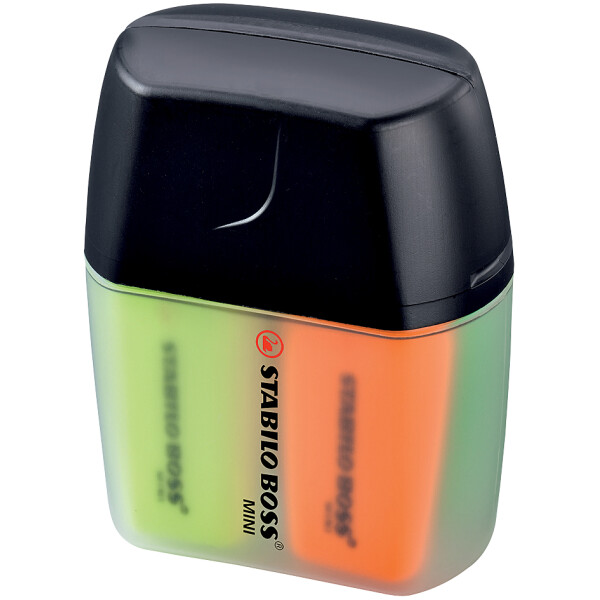 STABILO Textmarker BOSS MINI, 4er Kunststoff-Box
