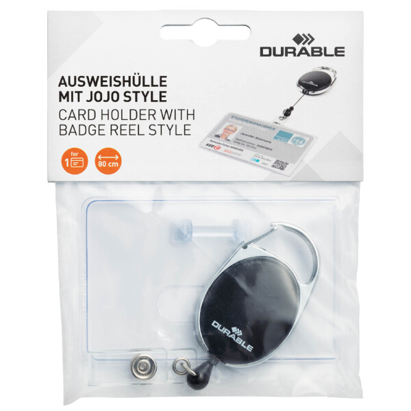 DURABLE Ausweishalter mit Jojo STYLE f&uuml;r 1 Karte
