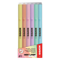 Kores Textmarker-Pen "High Liner Pastell", 6er...
