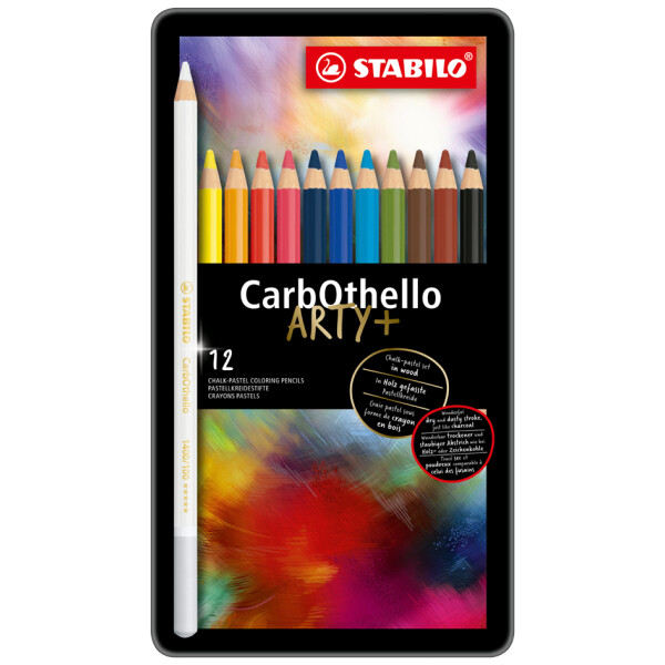 STABILO Pastellkreidestift CarbOthello ARTY+, 12er Etui