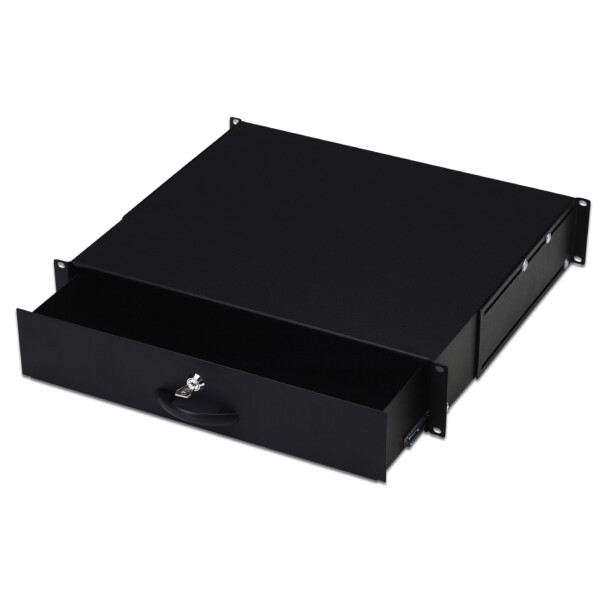 DIGITUS 19" Dokumentenfach, 2 HE, schwarz (RAL 9005)