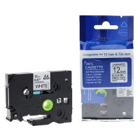 rillprint Schriftbandkassette, weiß schwarz, 9 mm x...