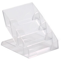 DURABLE Visitenkarten-Aufsteller, Hartplastik, mit 4...