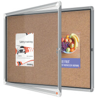 nobo Schaukasten Premium Plus, Kork-Rückwand, 8 x DIN A4