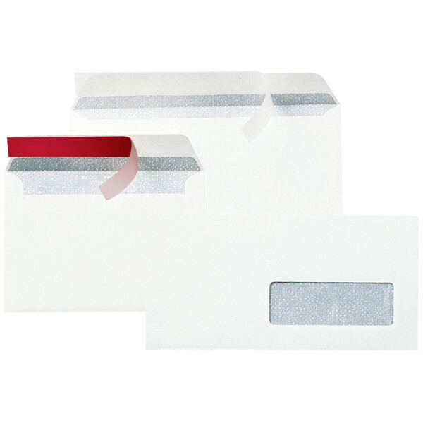 GPV Briefumschläge, DL, 110 x 220 mm, weiß, mit Fenster