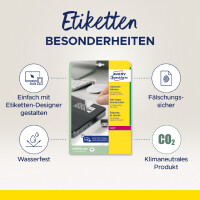 AVERY Zweckform Sicherheitsetiketten, 63,5 x 29,6 mm