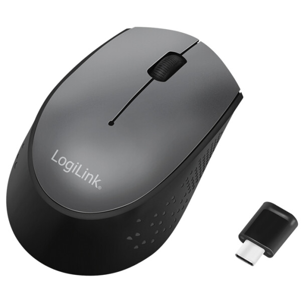 LogiLink Funk Maus USB-C, kabellos, schwarz