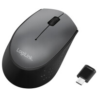 LogiLink Funk Maus USB-C, kabellos, schwarz