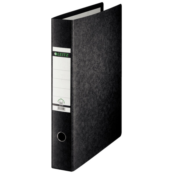 LEITZ Hartpappe-Ordner, 180 Grad, DIN A3 quer, 77 mm,schwarz