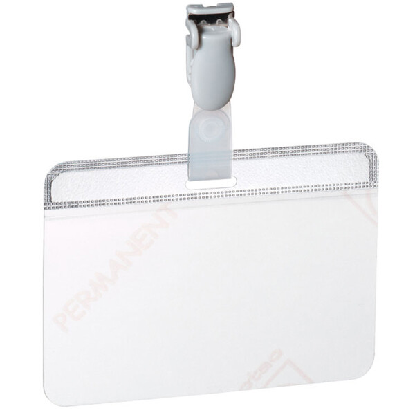 DURABLE Laminier-Namensschild, mit Clip, 90 x 54 mm