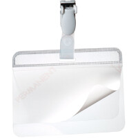 DURABLE Laminier-Namensschild, mit Clip, 90 x 54 mm
