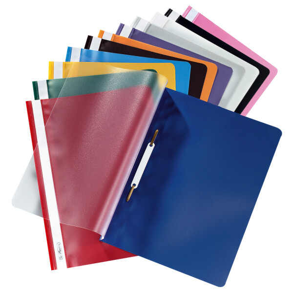 herlitz Schnellhefter, DIN A4, aus PP-Folie, grau