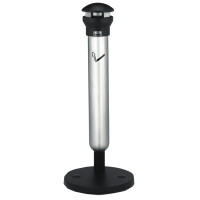 Rubbermaid Standascher Infinity, rund, silber schwarz