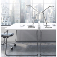 UNiLUX LED Energiespar-Tischleuchte SENZA, metallgrau