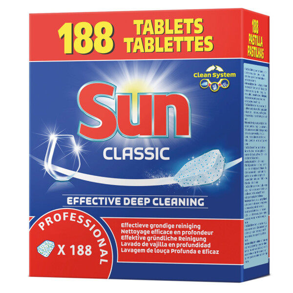 Sun Professional Spülmaschinentabs Classic, 188 Stück