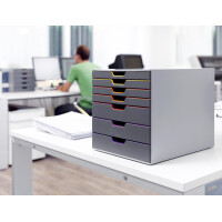 DURABLE Schubladenbox VARICOLOR 7, mit 7 Schubladen