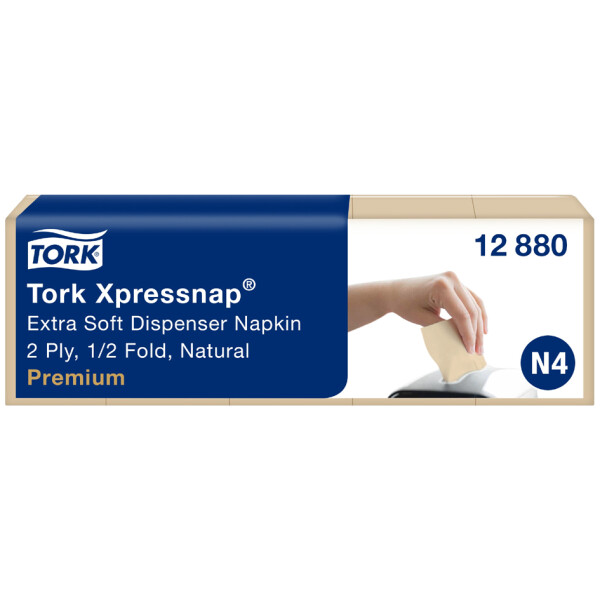 TORK Xpressnap Spender-Servietten, 213 x 165 mm, naturweiß