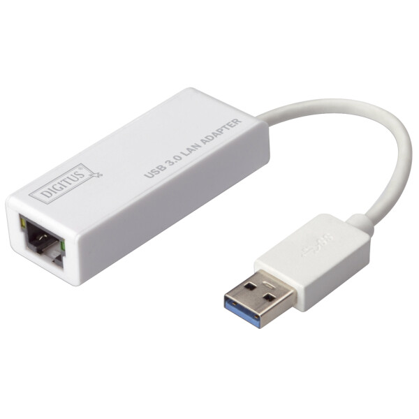 DIGITUS USB 3.0 auf Gigabit Ethernet Adapter, weiß