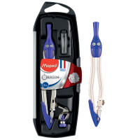 Maped Zirkelkasten Origin, 3-teilig, farbig sortiert