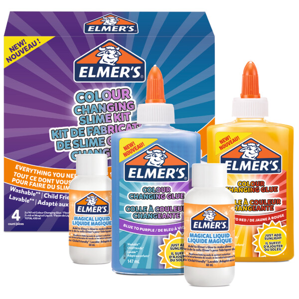 ELMERS Slime Set "Color Changing Slime Kit", 4-teilig