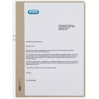 ELBA Klemmhandmappe, DIN A4, ohne Vorderdeckel, blau