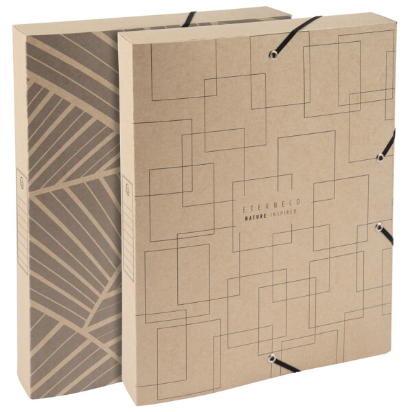 EXACOMPTA Sammelbox Eterneco, DIN A4, 25 mm, natur