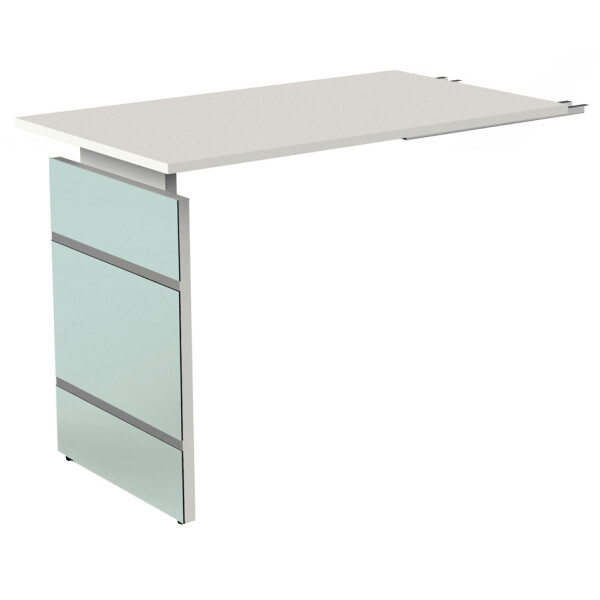 kerkmann Wangen-Schreibtisch LUGANO, (B)1.800 mm, weiß