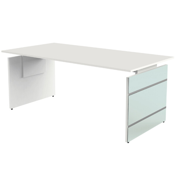 kerkmann Wangen-Schreibtisch LUGANO, (B)1.800 mm, weiß