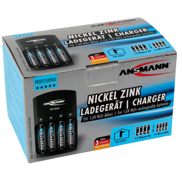 ANSMANN Ladeger&auml;t "NiZn CHARGER", f&uuml;r Nickel-Zink-Akkus
