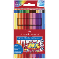 FABER-CASTELL Fasermaler GRIP COLOUR MARKER, 30er Etui