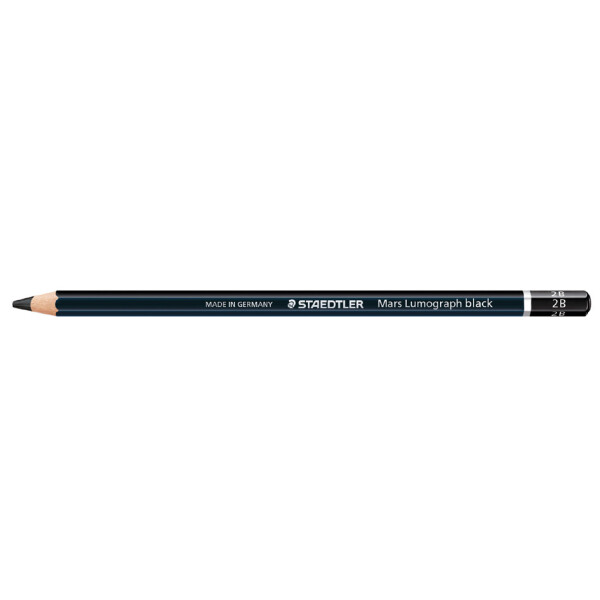STAEDTLER Bleistift Mars Lumograph black, H&auml;rtegrad: HB