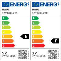 MAUL LED-Stehleuchte MAULsirius sensor, dimmbar, silber