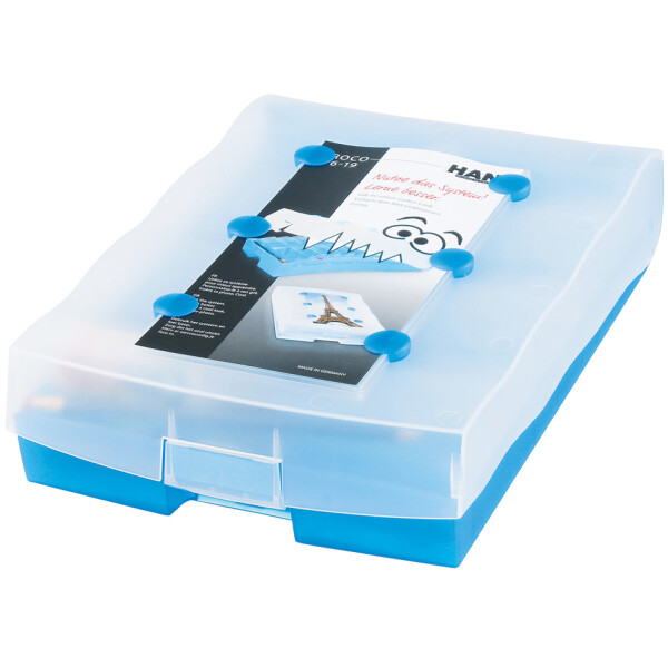 HAN Lernkartei CROCO 2-6-19, A8 quer, orange-transluzent