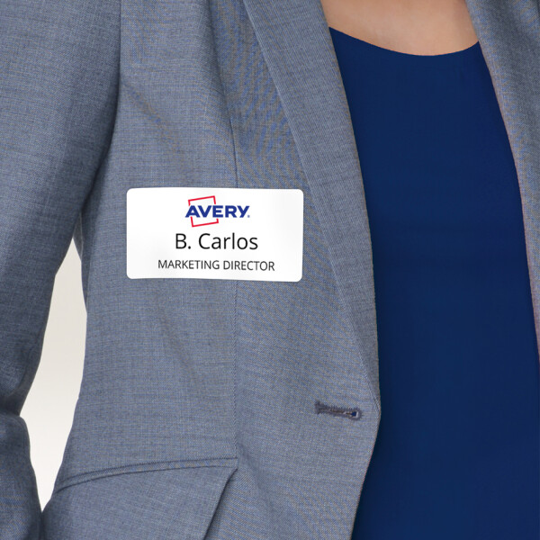 AVERY Zweckform Namensetiketten, 88,9 x 31 mm, weiß