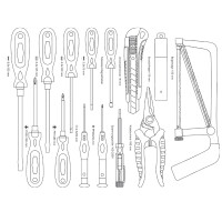 BRÜDER MANNESMANN Werkzeug-Satz, 159-teilig, im Alu-Trolly