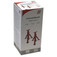 IWH Unterstellbock-Set, Tragkraft: 3.000 kg, rot