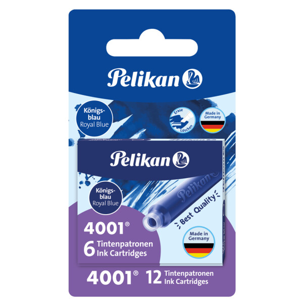 Pelikan Standard-Tintenpatronen 4001 TP 6, k&ouml;nigsblau