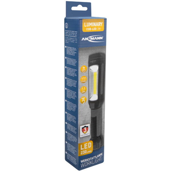 ANSMANN LED-Werkstatt-Stableuchte WL230B, grau schwarz